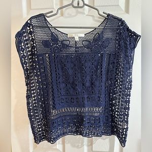 LC Lauren Conrad crochet top